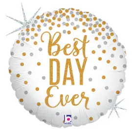 Folioilmapallo Pyöreä Best Day Ever