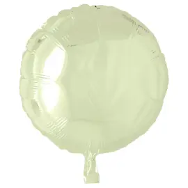 Folioilmapallo Pyöreä Pearl Ivory
