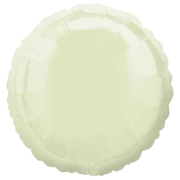 Folioilmapallo Pyöreä Pearl Ivory