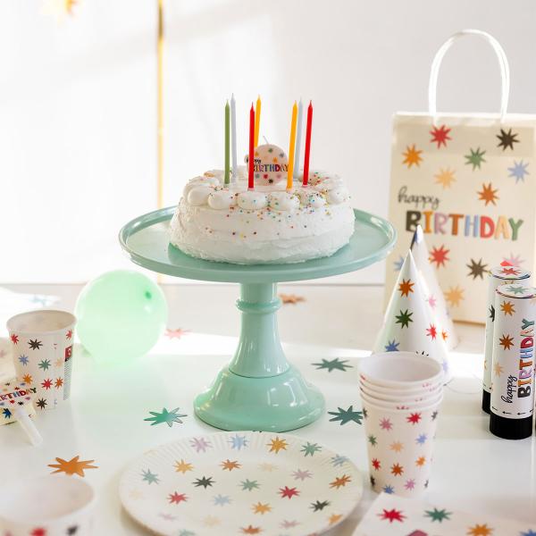 Happy Birthday Kakkukynttilät Tähdet 11 kpl