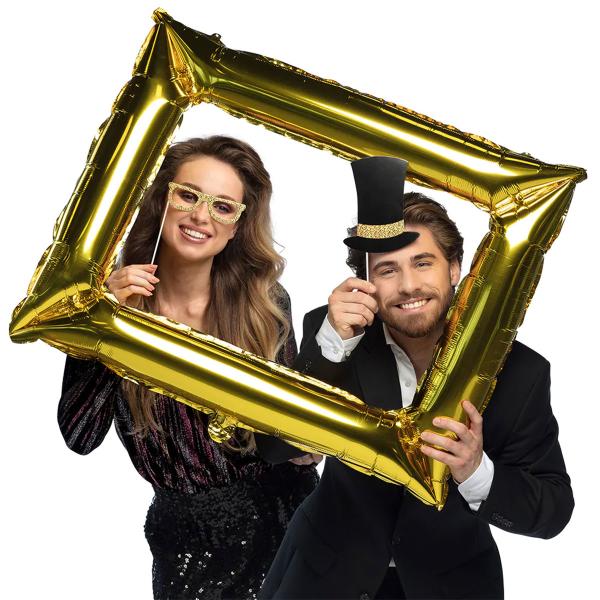 Valokuvausrekvisiittaa Ilmapallolla Kulta/Musta 13 kpl