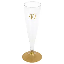 40 v Samppanjalasi Uudelleenkäytettävä Kulta