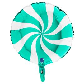 Folioilmapallo Swirly Tiffany & Valkoinen