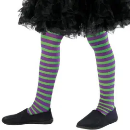Wicked Witch Violetit & Vihreät Tightsit Lasten
