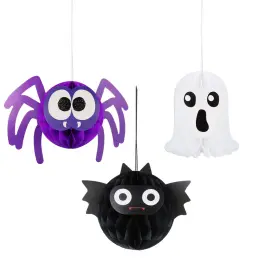 Halloween Honeycomb Koristeet 3-kpl