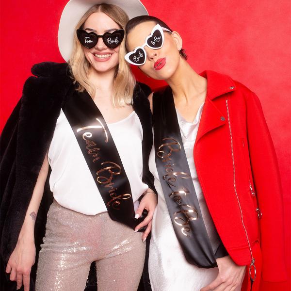 Team Bride Olkanauha Musta