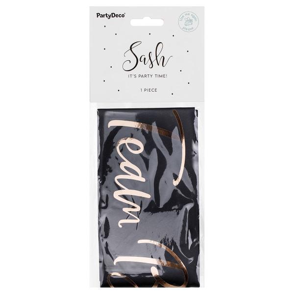 Team Bride Olkanauha Musta