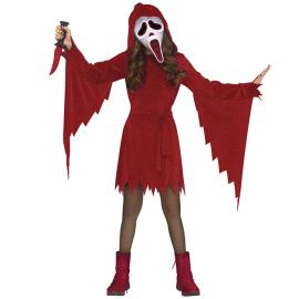 Kummitus Kimalteleva Naamiaisasu Punainen Lapsille