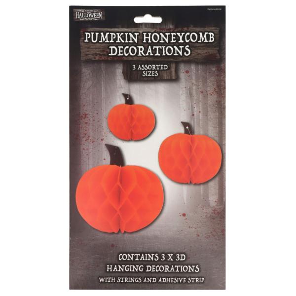 Riippuvat Honeycomb Kurpitsat 3-kpl