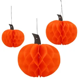 Riippuvat Honeycomb Kurpitsat 3-kpl