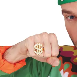 Sormus Dollarimerkillä Kulta