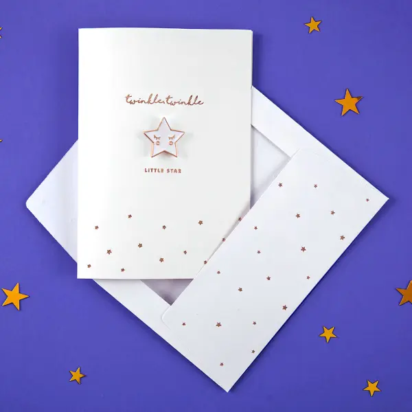 Twinkle Twinkle Little Star Kortti Rintakorulla
