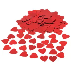 Syd&auml;nkonfetti Metallic Punainen 2,5x2,5 cm 85-kpl