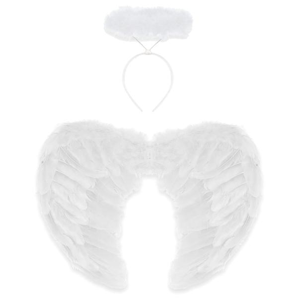 Valkoiset Enkelinsiivet ja Sädekehä Setti