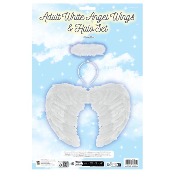 Valkoiset Enkelinsiivet ja Sädekehä Setti