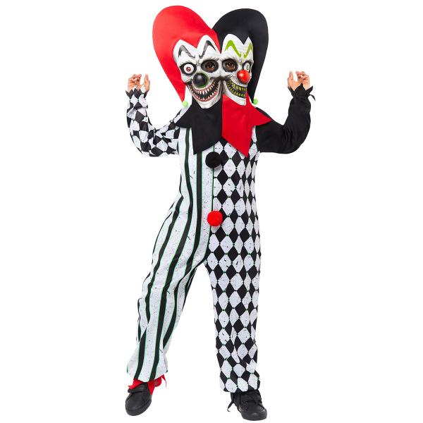 Kaksinaamainen Narri Naamiaisasu Lapsille