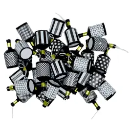 Party Popper Musta/Valkoinen/Kulta 30 kpl