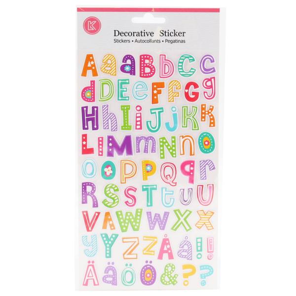 Tarrat Kirjaimet A-Ö Glitter