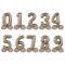 Pieni Seisova Numeroilmapallo Satin Starlight Gold