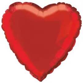 Folioilmapallo Syd&auml;n Punainen