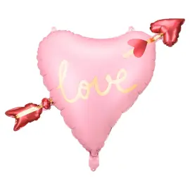 Love Sydänilmapallo Nuolella Pinkki