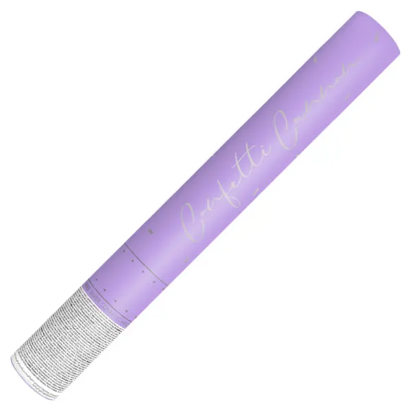 Violetti Konfettitykki Hopeaa