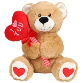 Beige Nallekarhu Ilmapallosyd&auml;mell&auml; 25 cm