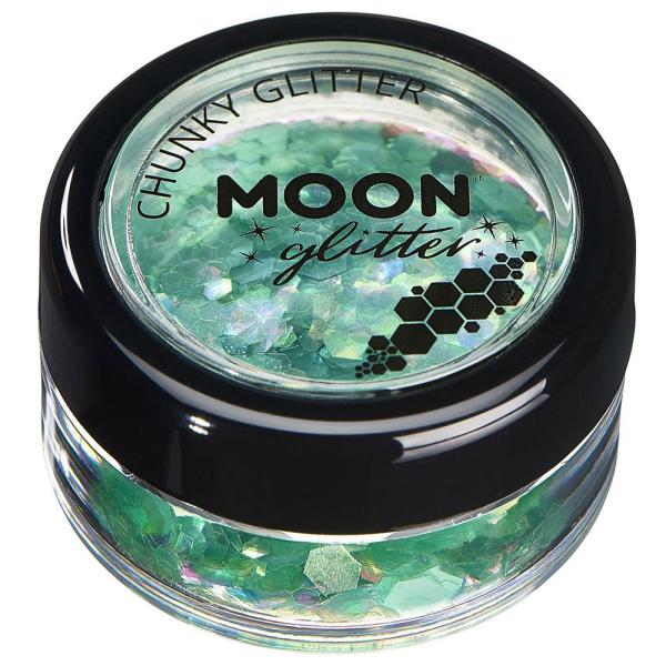 Moon Glitter Irisoiva Chunky Glitter Vihreä