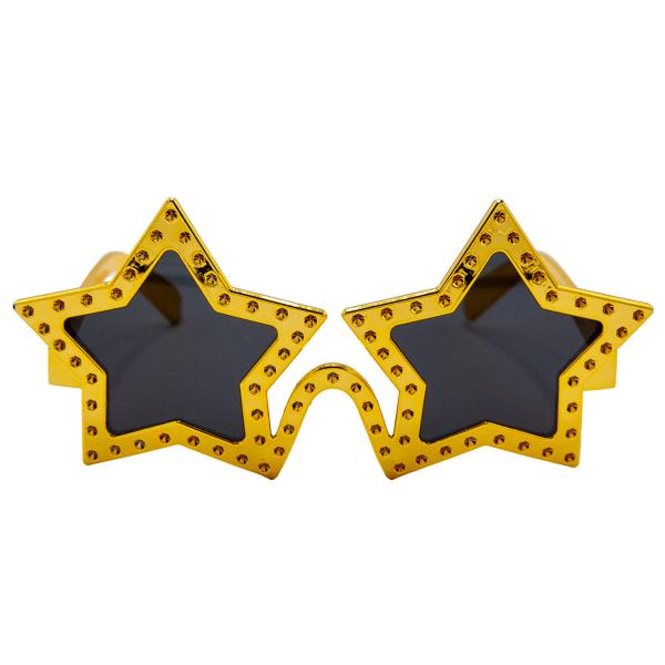 Tähdenmuotoiset Silmälasit Kulta