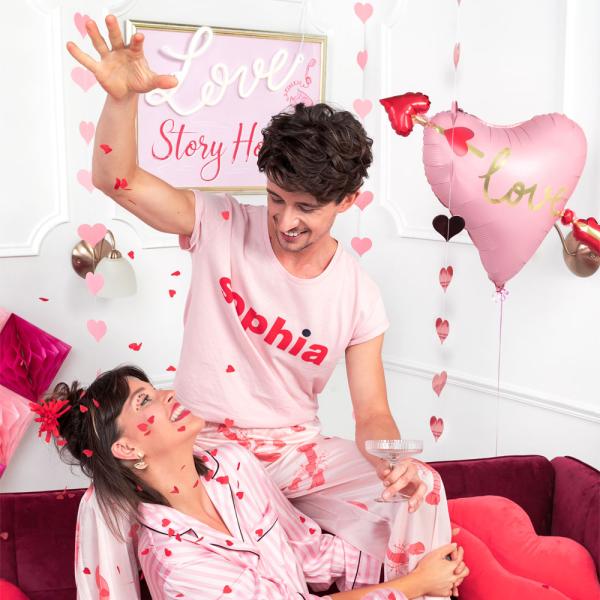 Love Sydänilmapallo Nuolella Pinkki