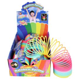 Iso Slinky Lelu Sateenkaarenvärinen