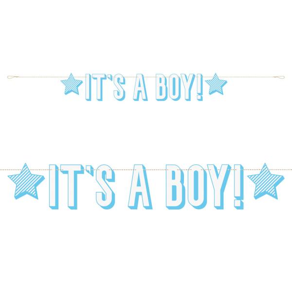 It's a Boy Viirinauha Sininen & Valkoinen