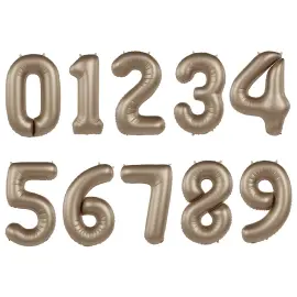 Numeroilmapallo Satin Starlight Gold