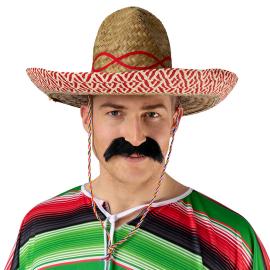 Mexico Sombrero Olkihattu Beige/Punainen