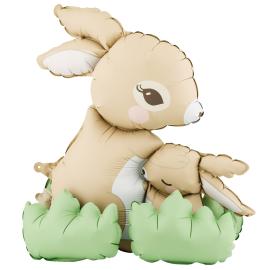 Seisovat Folioilmapallot Kaniinit Lehtien kanssa 51x60 cm