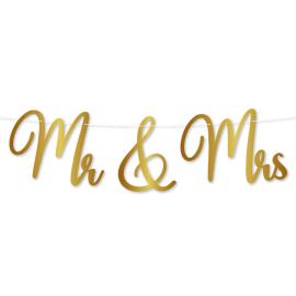 Kirjainnauha Mr & Mrs