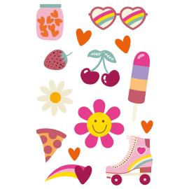 Siirtotatuoinnit Boho Girlz 14 kpl