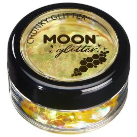 Moon Glitter Irisoiva Chunky Glitter Keltainen