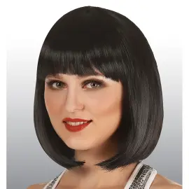 Peruukki Natural Look Bob Musta