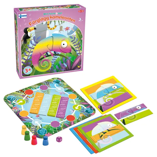 Mitt Första Spel - Färglägg Kameleonten Peli