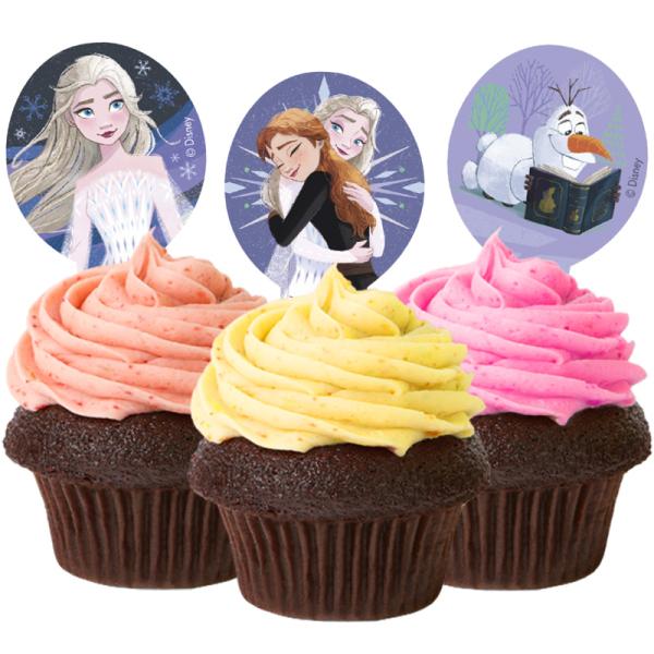 Frozen 2 Syötävä Kuppikakku Koriste