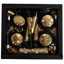 Kultainen Uudenvuoden Setti 4 Hengelle