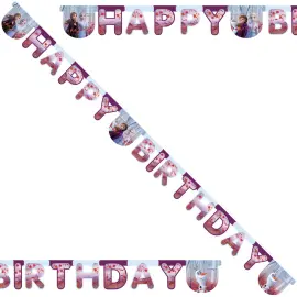 Frozen 2 Happy Birthday Banderolli