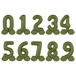Seisova Numeroilmapallo 4 Oliivinvihreä Matta