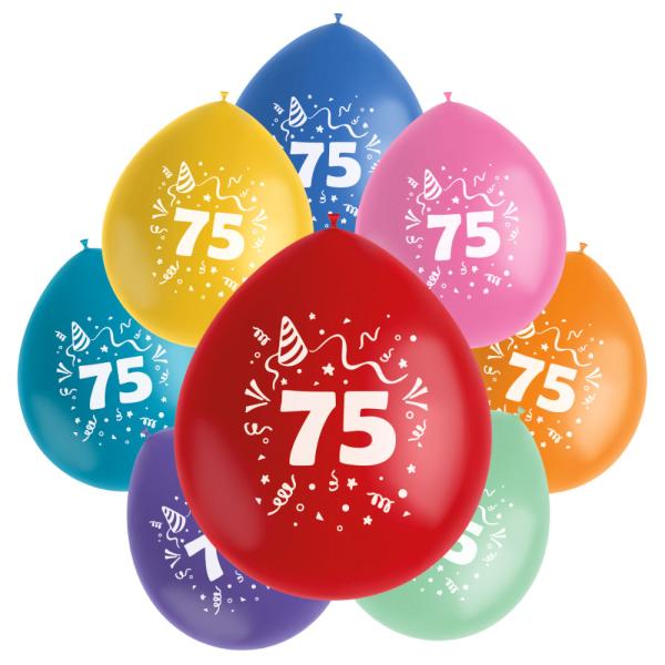 Syntymäpäiväilmapallot 75 vuotta