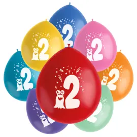 Syntym&auml;p&auml;iv&auml;ilmapallot Monster 2 vuotta