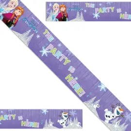 Frozen Snowflakes Happy Birthday Foliobanderolli 3-pakkaus