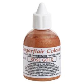 Sugarflair Syötävä Airbrush Maali Ruusukulta