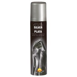 Hius- ja Vartaloväri Glitter Spray Hopea
