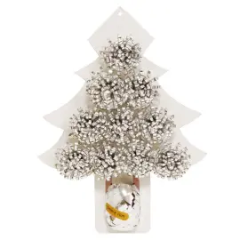 Joululahjanauha ja Rusetit Metallic Hopea